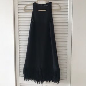 New Black Fringe Cocktail Dress